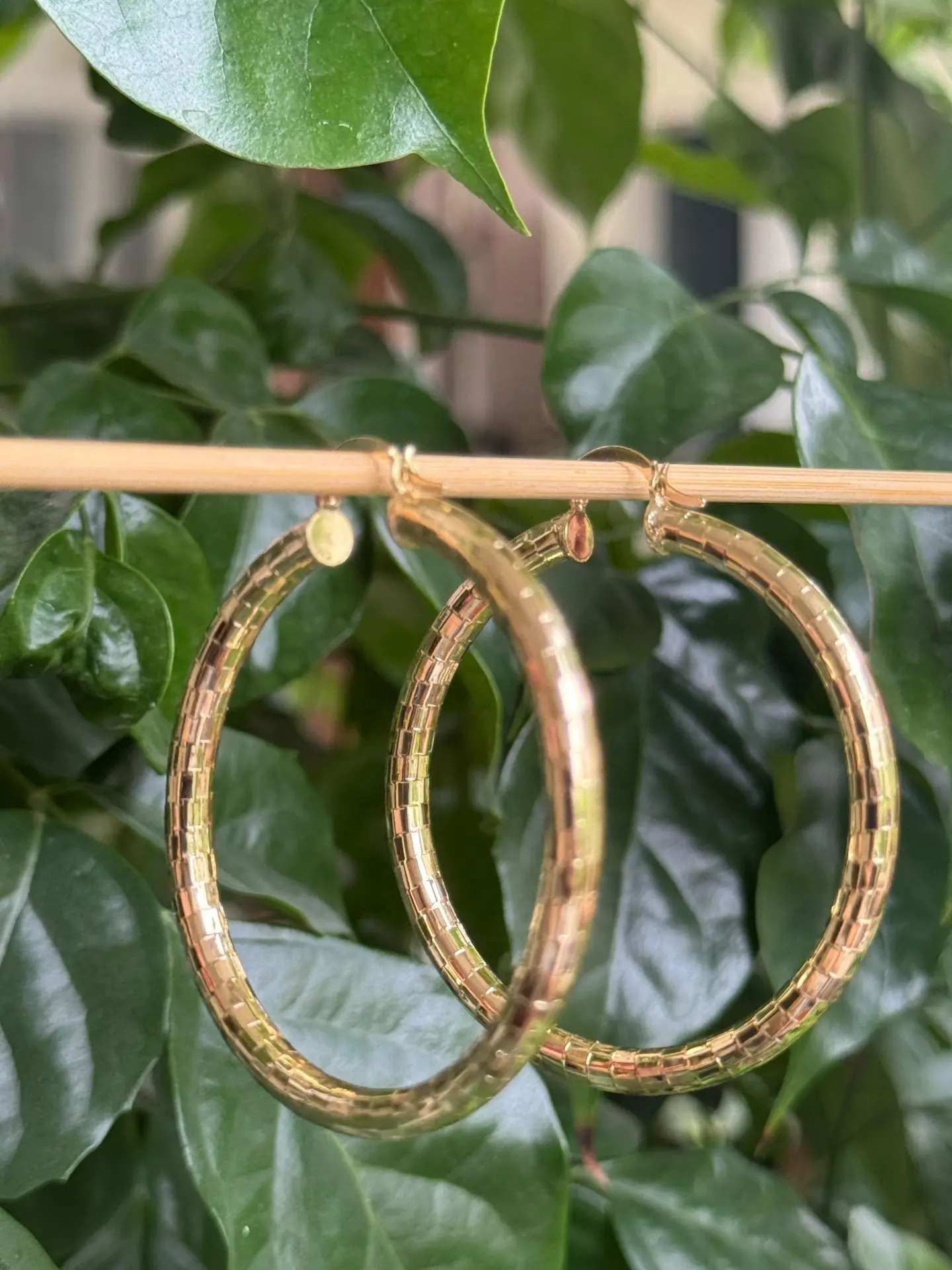 hoops earrings elegant shiny