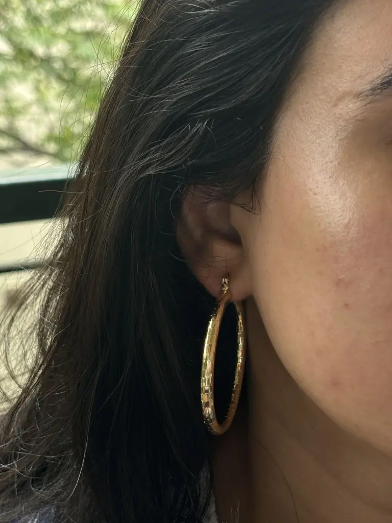 Gilded Glow Hoops