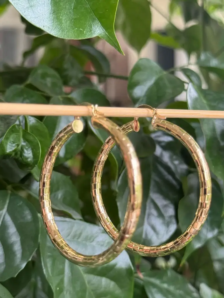 Gilded Glow Hoops